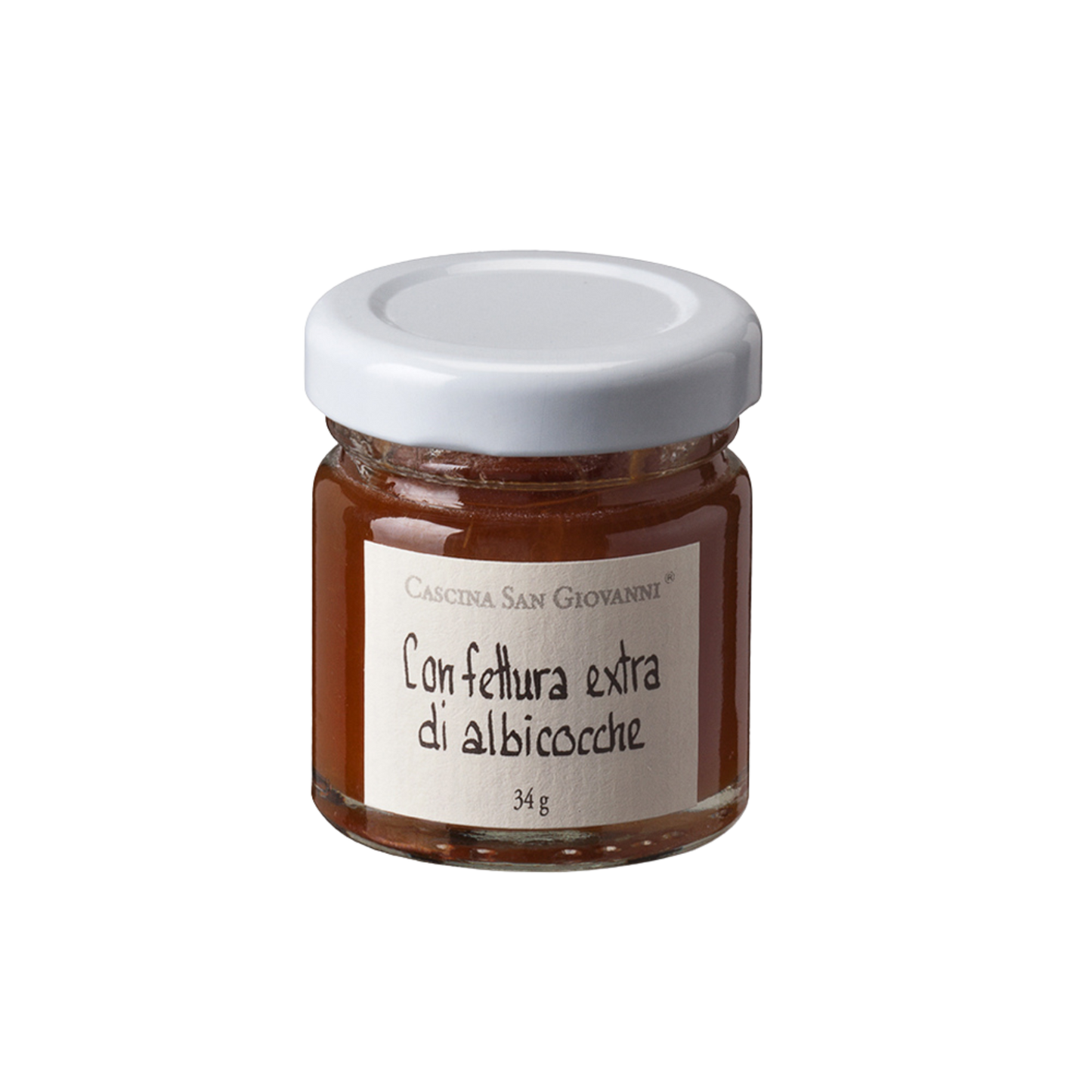 Aprikosenkonfitüre aus italienischen Aprikosen in kleiner Probiergröße oder zum Verschenken.