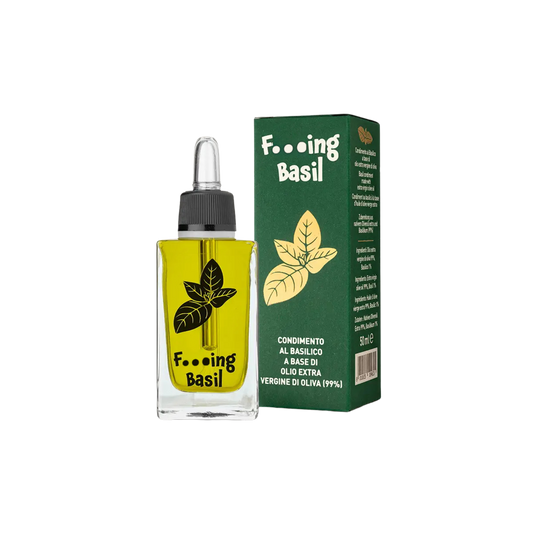Hochwertiges italienisches Würzöl mit Basilikum-Geschmack. Perfektes Dressing für Salate, Antipasti oder gegrilltes Gemüse.