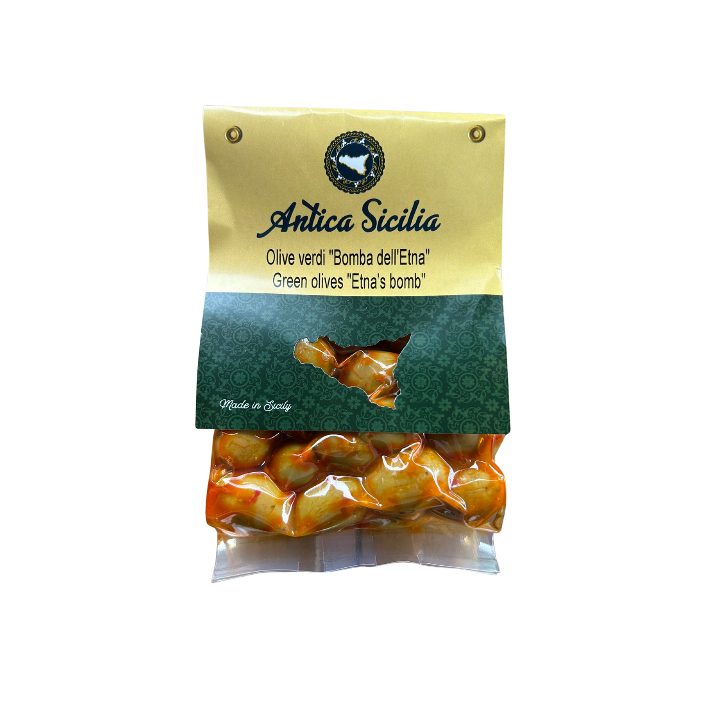 Antica Sicilia Olive Verdi Bomba dell'Etna aus Sizilien