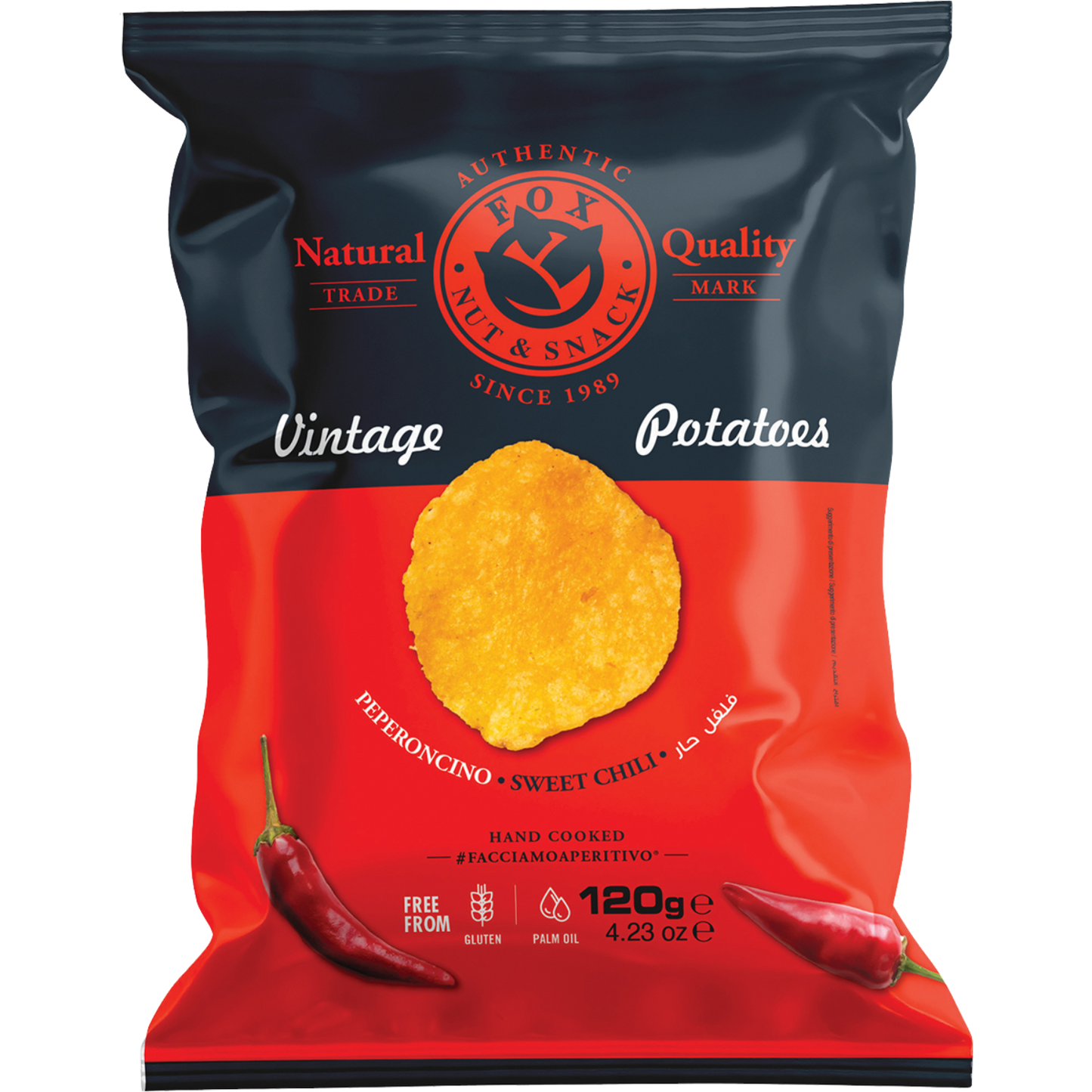 Vintage Kartoffelchips Sweet Chilli Fox Italia