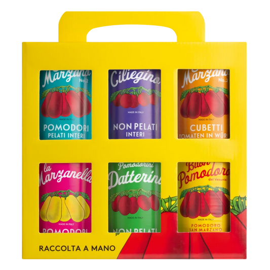 „Vintage" Träger Tomaten Geschenkset (6 x 400 g)