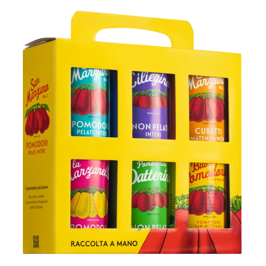 „Vintage" Träger Tomaten Geschenkset (6 x 400 g)