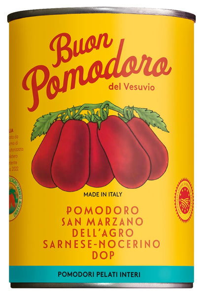 DOP San Marzano Tomaten von Solania im eigenen Saft für klassische italienische Pastasaucen, Suppen und Eintöpfe.