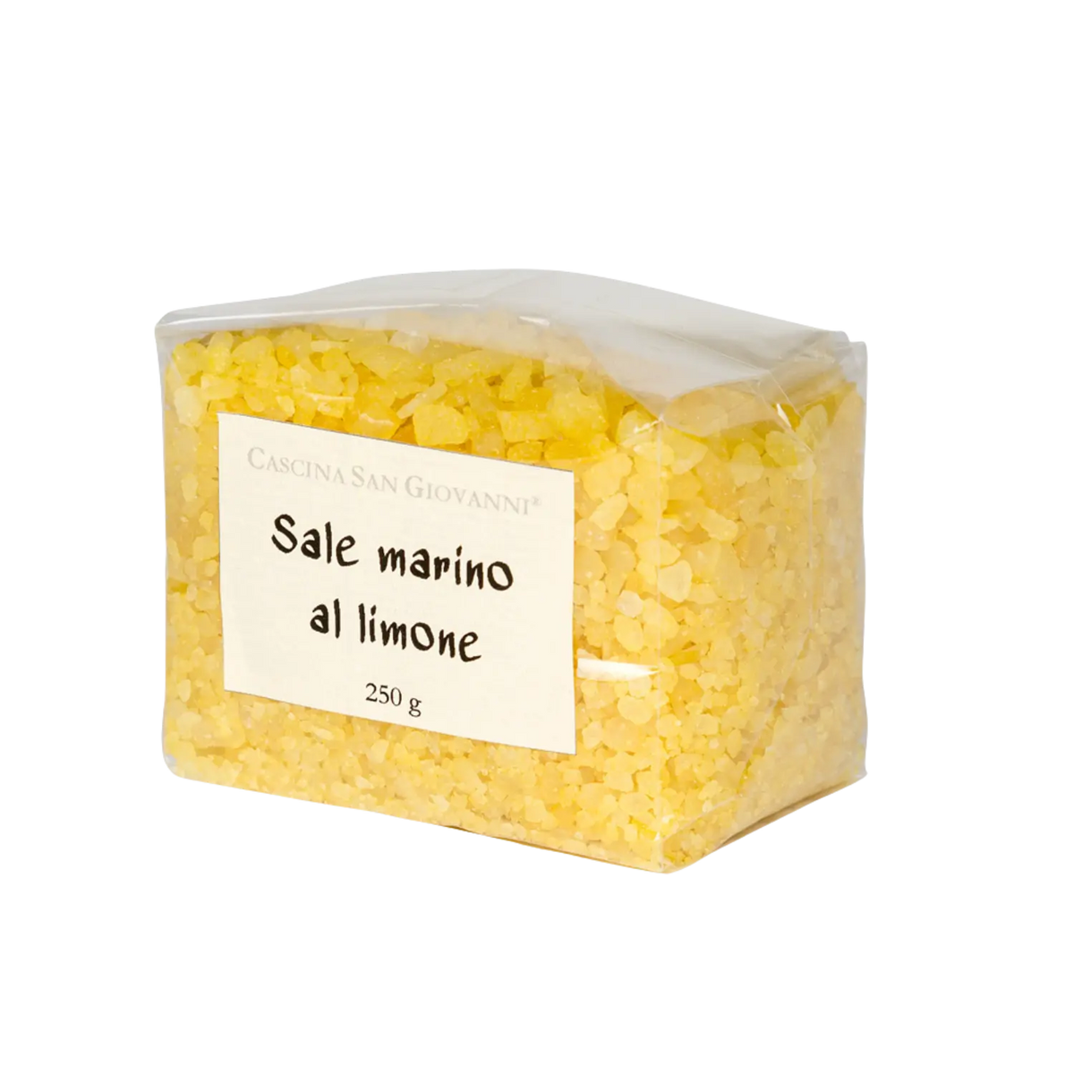 Meersalz mit Zitronengeschmack aus Italien. Ideal zum Würzen von Fisch, Geflügel, Gemüse, Salaten oder für feine Dressings und Marinaden.