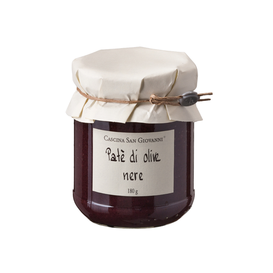 Aufstrich aus schwarzen Oliven