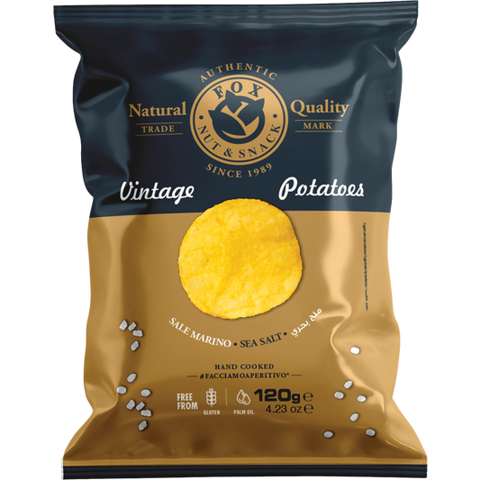 Vintage Kartoffelchips gesalzen