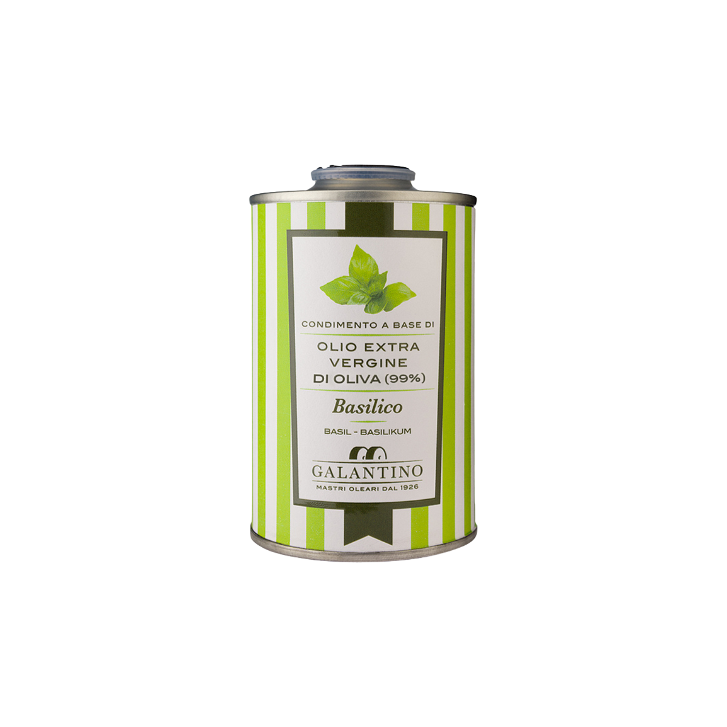 Würzöl Basilikum mit nativem Olivenöl extra. Ideal zum Verfeinern und Würzen von Salaten, gegrilltem Gemüse oder Antipasti.